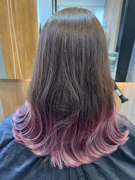 リベアトウキョウ 大島店(ReverTOKYO) すそカラー/ブリーチ/ハイライト/ピンクカラー