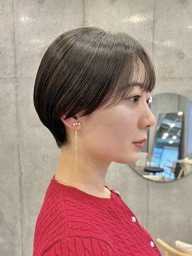 イミ(imi) 大人ショート/グレージュカラー/似合わせカット/髪質改善[登戸]