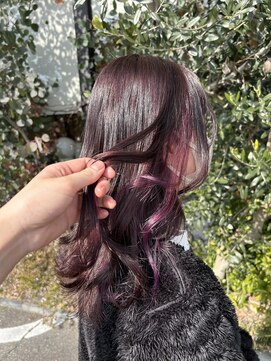 サバ ヘアー スペース(SABA hair space) インナーカラー×カシスカラー