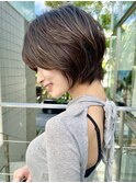大人ショートヘアショートボブひし形くびれショート30代40代50代
