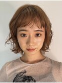ボブパーマ ニュアンスパーマ 前髪パーマ  表参道青山30代40代