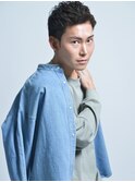 アップバングショート【ツーブロック刈り上げ黒髪短髪】