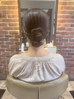 マテリア ヘアー デザイン(materia hair design)&nbsp;【お呼ばれアレンジ】三つ編みシニヨン