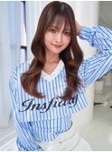 ANGELICA チョコレートブラウン 艶髪 くびれ巻き