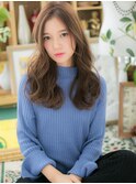 大人美人かきあげバング抜け感ロングレイヤーc6戸頭20代30代40代