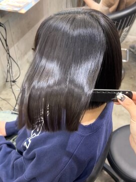ロンド 表参道店(Lond) 髪質改善縮毛矯正レイヤーカット顔周り前髪韓国ミニウルフ
