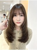小顔レイヤー透明感カラーkchiara天神新名敬子