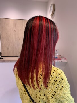 ルルバイアズール 草加店(LULU by azule) アンブレラカラー,レッド,原色カラー【草加】