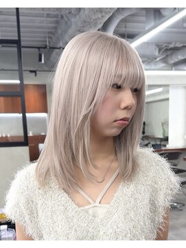 ニコ トウキョウ 渋谷(nico TOKYO) ダブルカラーミルクティーピンクホワイトパープルハイトーン韓国