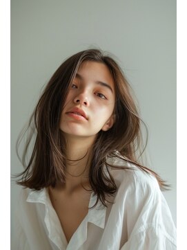 ルル(Lulu) セミロングレイヤーナチュラルブラウン