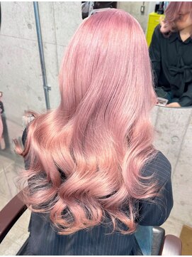 リル ラウム 原宿(LiL Raum) ピンクベージュ/原宿/原宿ブリーチ/ダブルカラー/レイヤーカット