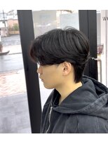 ザ クロー(THE CROW)&nbsp;曲がる縮毛矯正毛流れセンターパートニュアンスパーマ