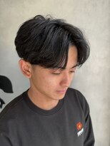 メンズココ 清澄白河店(MENS COCO)&nbsp;ナチュナルセンターパート毛流れ刈り上げ