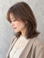 ヘアールームノエル(Hair room Noel)&nbsp;若見え×-5歳×エイジング×ふんわりレイヤー×白髪ぼかし