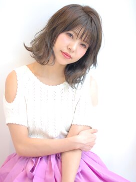 ケーツー あべのキューズモ-ル店(K-two) K-two小顔ミディアム/外ハネロブスタイル/天王寺