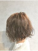 外ハネボブ/アッシュブラウン/ネオウルフ/デザインカラー