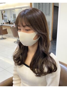 ネオリーブアイム 横浜西口店(Neolive aim) 前髪似合わせカット 韓国風くびれヘア 【横浜】