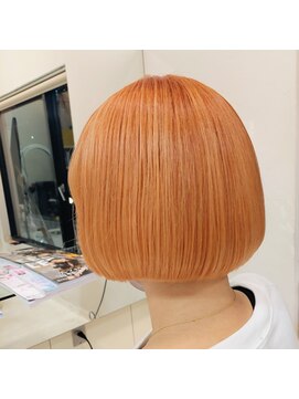 ノーマジーン(Norma jean) オレンジミニボブ/ハイトーンカラー/オレンジカラー/ショート