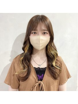 エイト ヘアサロン 渋谷本店(EIGHT) イエローインナーカラー