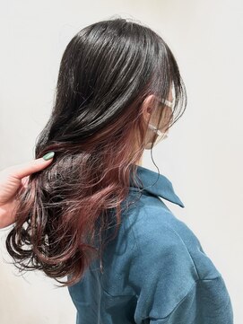 リア(Li'a by neolive) インナーカラー レッド