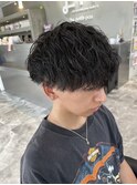 *マッシュパーマ/波巻きパーマ/メンズカット/水戸美容室*