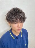 波巻きパーマ