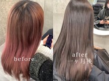 1ヶ月後After＊ブリーチ卒業