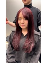 イキ 表参道(iki omotesando)&nbsp;ハッシュカット/フルバング/似合わせカット/ブラウン