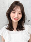 イメチェン大人可愛いエアリーカールナチュラルカール前髪