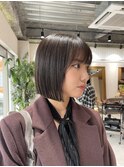 【ADORE横浜】切りっぱなし×ぱっつんボブ