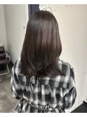 ハッシュカット韓国ヘアグレージュアッシュレイヤー都島