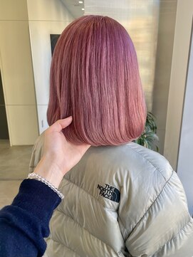 ゴウトゥデイシェアサロン 町田店(GO TODAY SHAiRE SALON) ブリーチ毛で作るピンクカラー♪