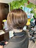 白髪ぼかしカラー（ハイライト）＋似合わせカット＋リペアトリートメント