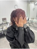 #haru ピンクカラー×ハーフツインアレンジ