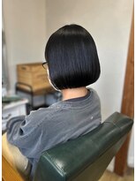 ヘアアトリエ ナイン 岡部店(hair atelier nine) イメチェン/ホワイトブロンド/外ハネボブ/ワイドバング/福島市