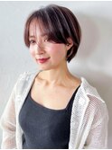 美髪顔周りレイヤーくびれヘアショート_29520