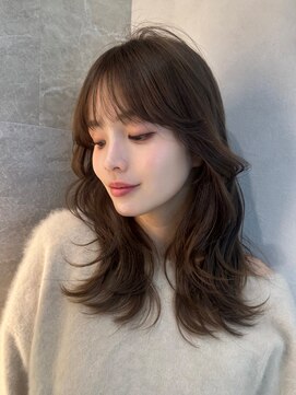 ロンド ルージュ 銀座店(Lond rouge) くびれヘア/アプリコットオレンジ/ハイライトカラー/レイヤー