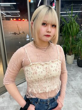 アロ 大阪梅田(alo) 【momoa】抜きっぱなしブロンドベージュ《大阪梅田》