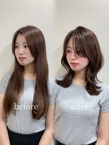 フィー 北千住店(fee)&nbsp;【柴尾style】くびれヘア/小顔/クラゲヘアー/オリーブグレー