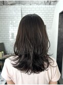【広島韓国ヘア】韓国レイヤーカット×オリーブグレージュ