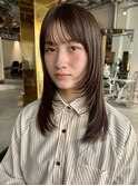 レイヤーカット/アッシュブラウン/ハイライトカラー/三宮/元町