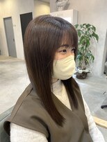 シェル 津山の手店(shel)&nbsp;10代20代髪質改善オリーブブラウン透明感