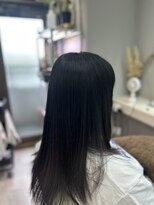 アオ 花咲町(a-o)&nbsp;サラツヤ暗髪のまとまり縮毛矯正♪