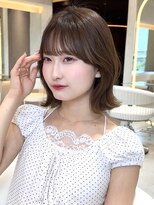 ロンドリメゾン 原宿(Lond re Maison.)&nbsp;オリーブグレー髪質改善/黒髪/小顔/くすみベージュ/原宿