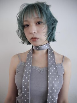 キャロルガーデンズ ボコカ 表参道(Carroll Gardens bococa) くすみグリーン、ボブ