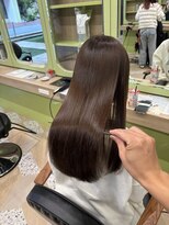 イオエ 西梅田(ioe)&nbsp;ブリーチなしカラー／髪質改善/ミルクティーベージュ/小顔へア