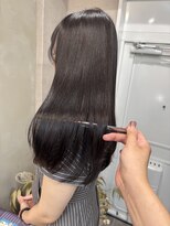 ファビ 渋谷(Fab)&nbsp;くびれヘア/暗めカラー/アプリコットオレンジ/縮毛矯正