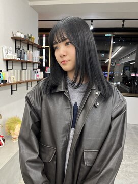 ソソ(soso) 【soso 伊勢田】着物ヘア/ダークアッシュ/似合わせカット