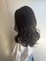 リノア 鵠沼海岸(LINOA)&nbsp;大人ガーリー　ダークアッシュ　ミディアムレイヤーカット