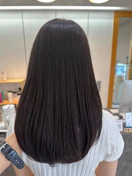 ユニ バイ マグ 長野店(Uni.by Mag) 大人可愛いブリーチなし透明感カラーグレージュ